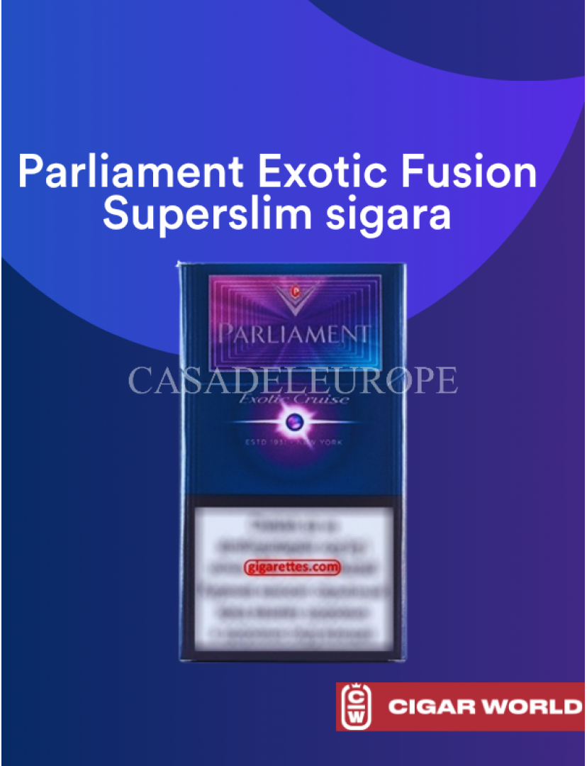Parliament Exotic Fusion Superslim Mentol Böğürtlen Aromalı Premium İnce Sigara
