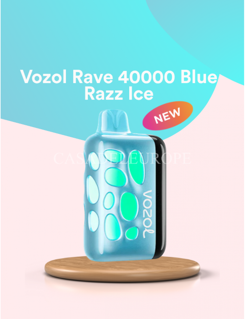 Vozol Rave 40000 Blue Razz Ice