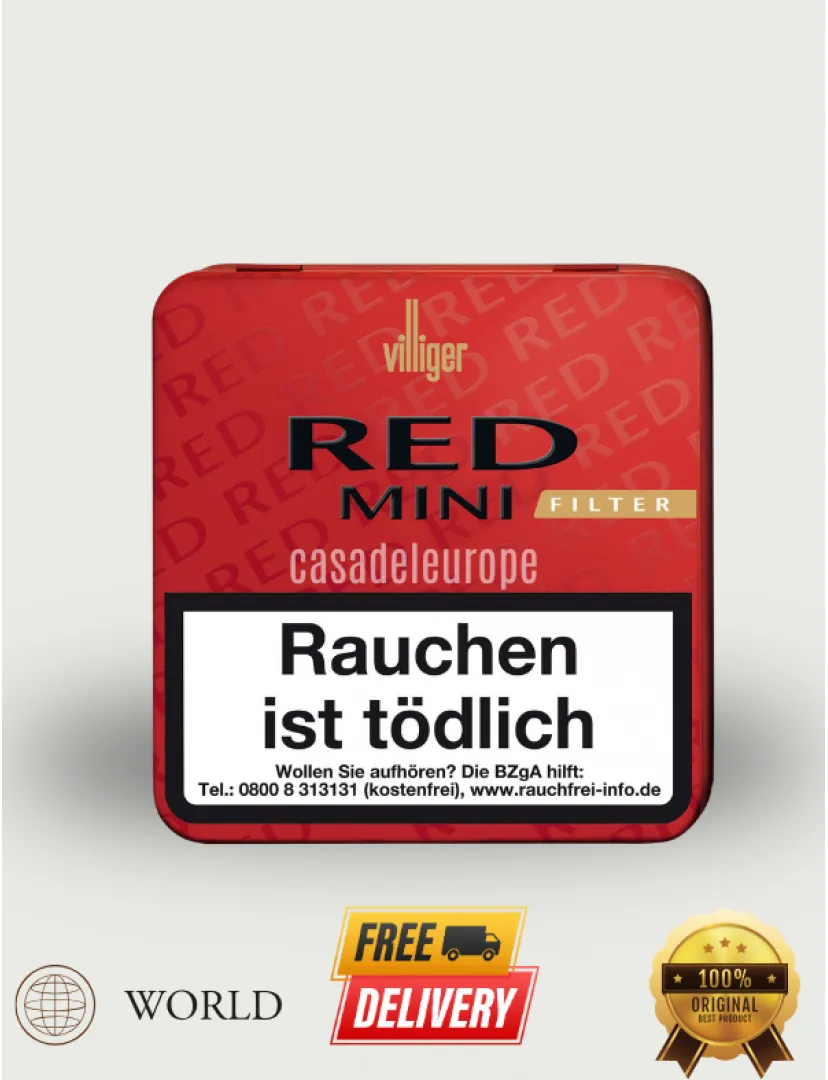 Villiger Red Mini Vanilla 3"3/16 * 21
